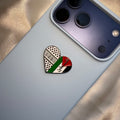 Palestine heart - Metal Phone Sticker - CELLAIRÉE