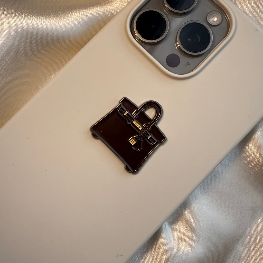 Brown Bag - Metal Phone Sticker - CELLAIRÉE