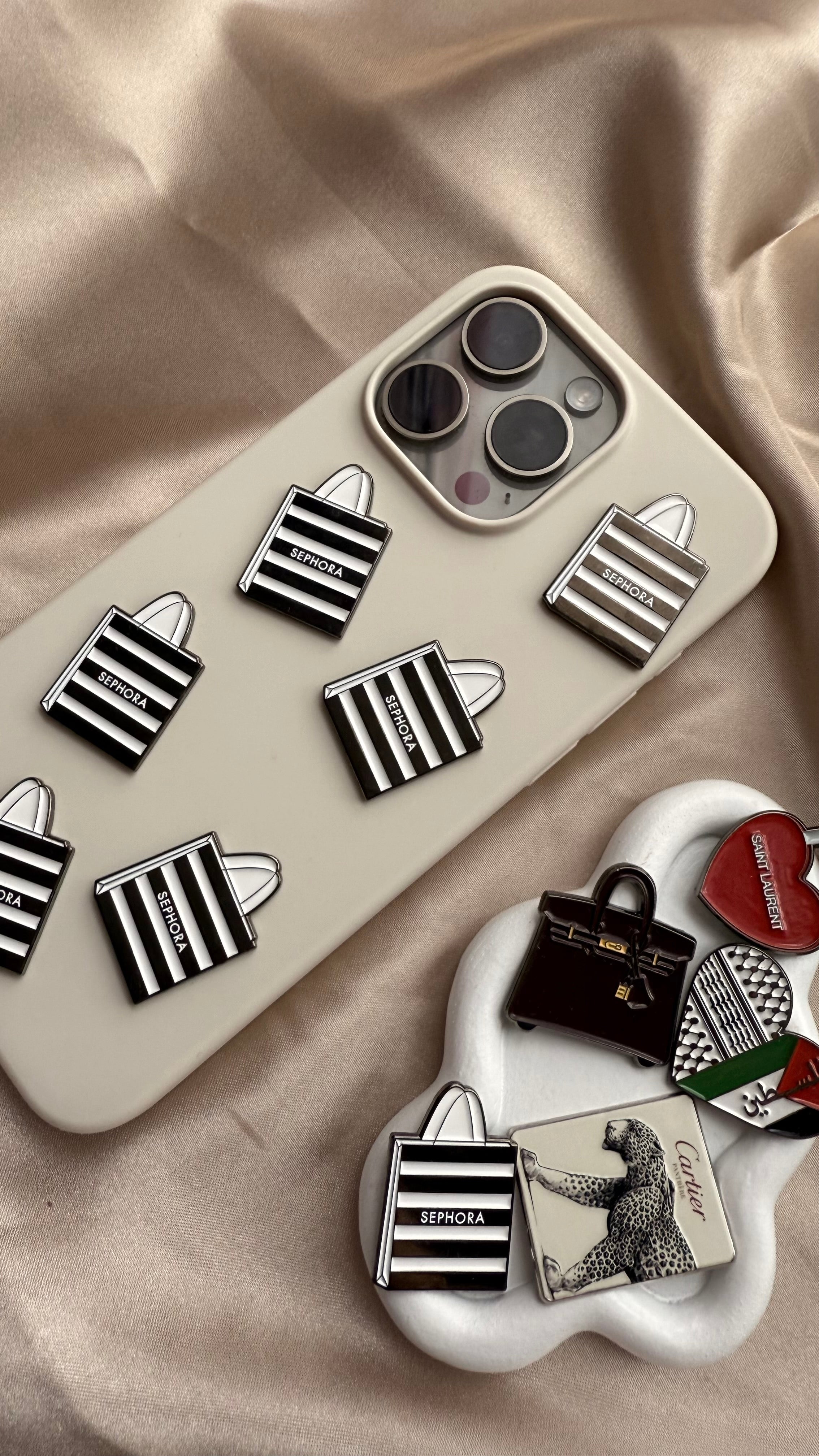 Shopping Bag - Metal Phone Sticker - CELLAIRÉE