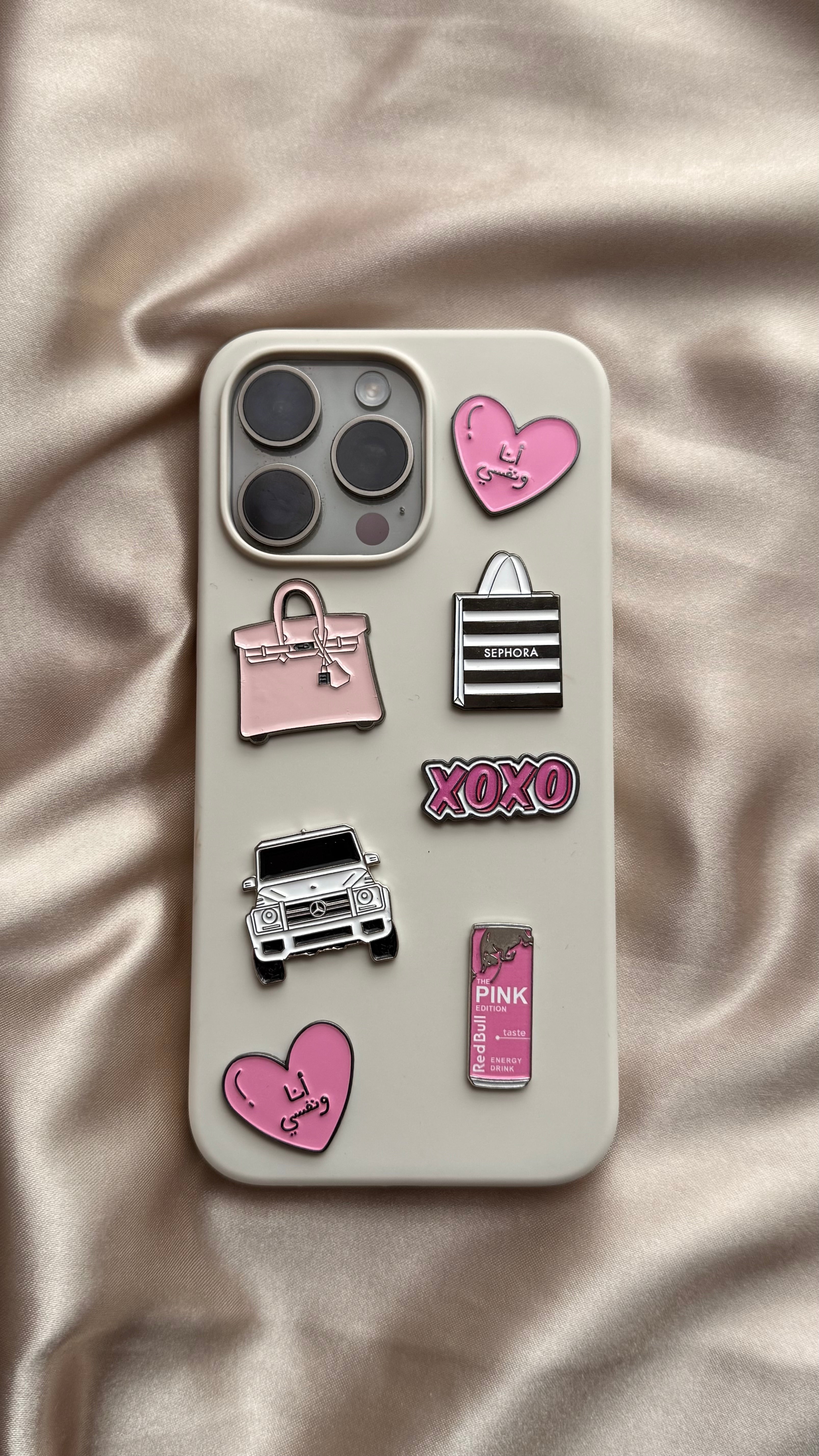 Arabic ‘Me & Myself’ - Metal Phone Sticker - CELLAIRÉE