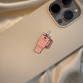 Pink Cup - Metal Phone Sticker - CELLAIRÉE