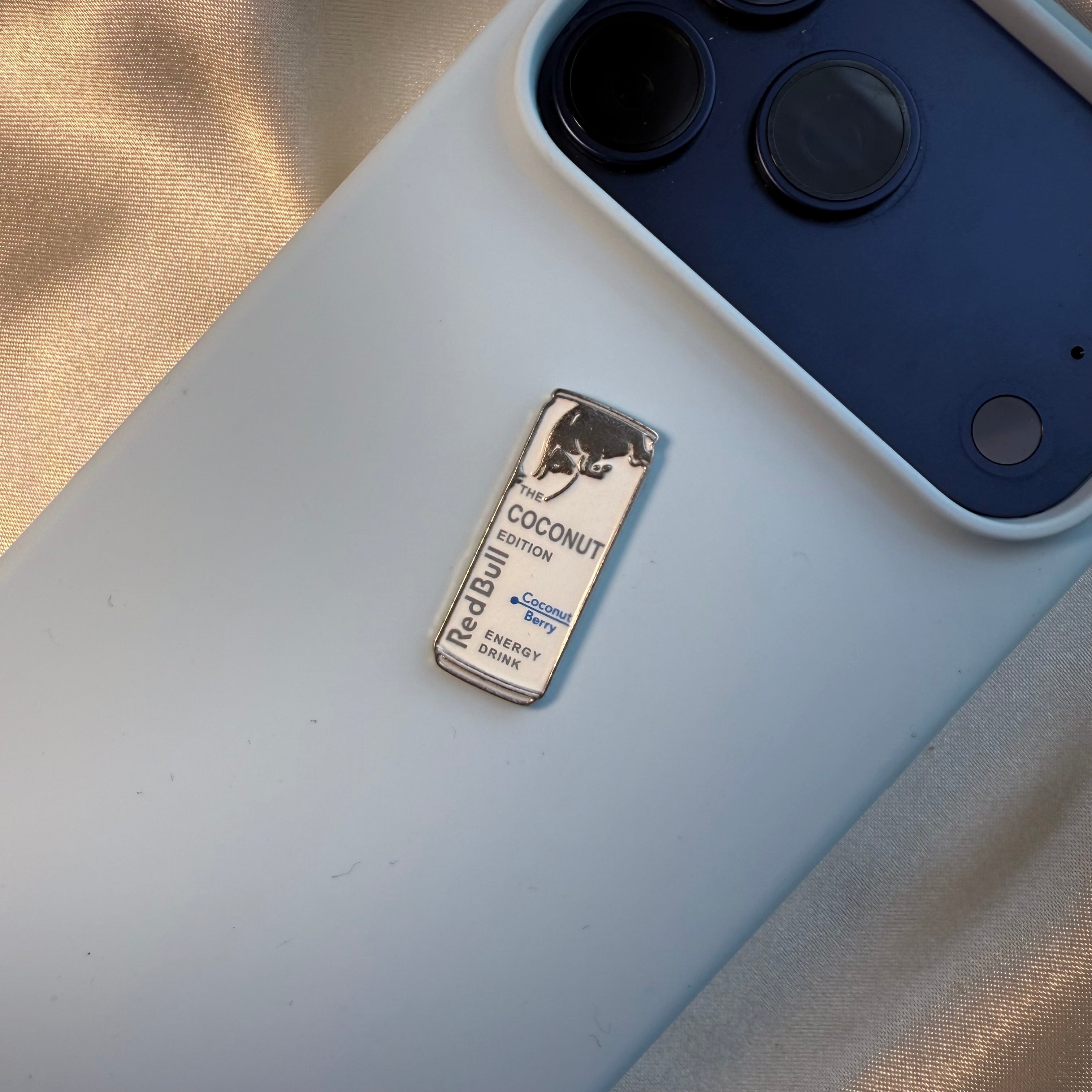 White Drink - Metal Phone Sticker - CELLAIRÉE