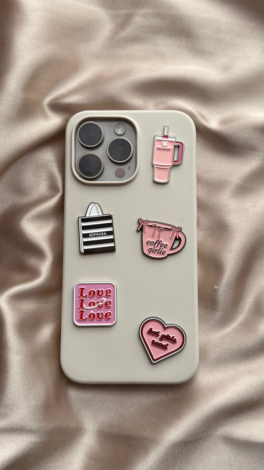 Pink Cup - Metal Phone Sticker - CELLAIRÉE