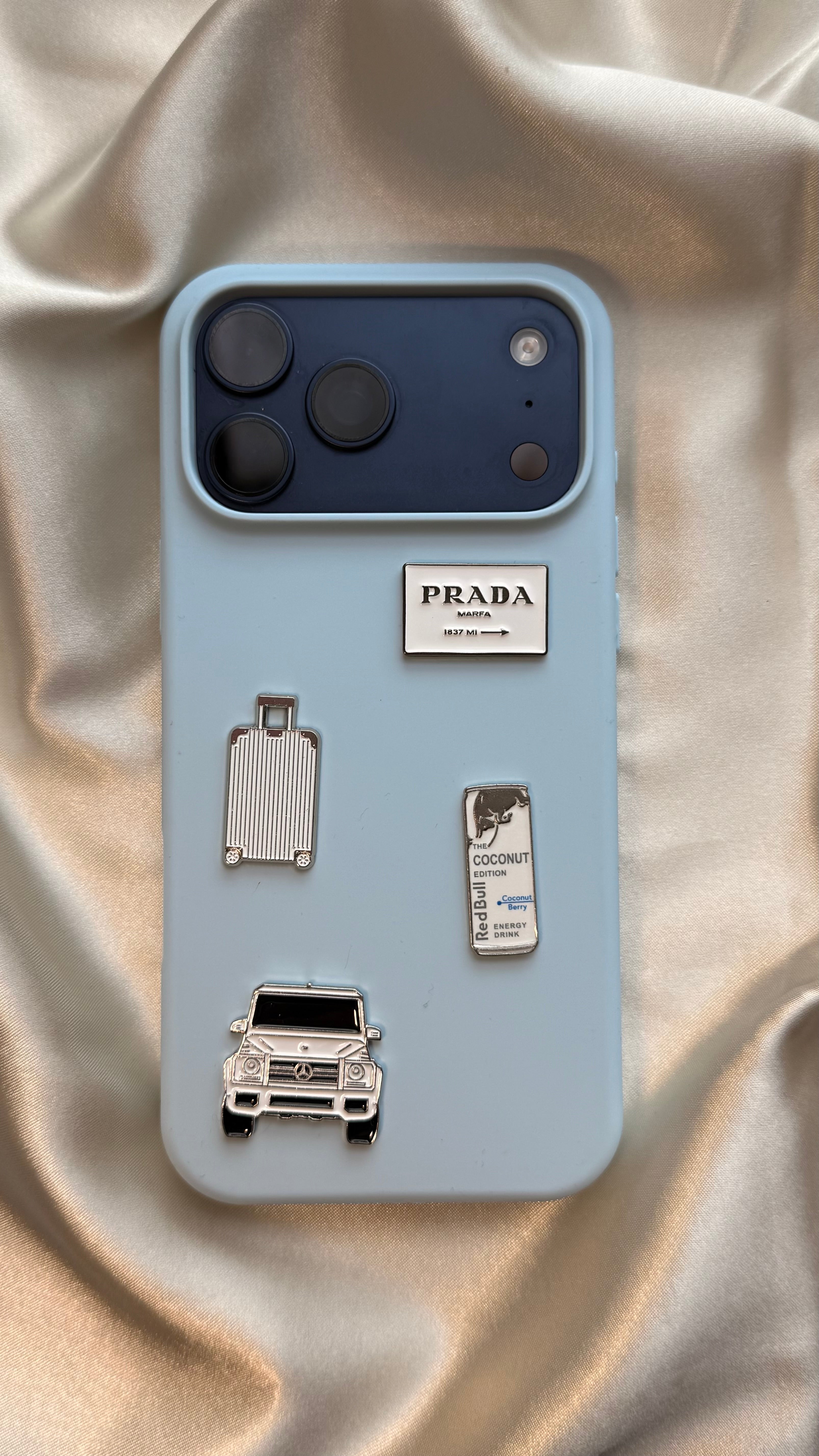 White Drink - Metal Phone Sticker - CELLAIRÉE