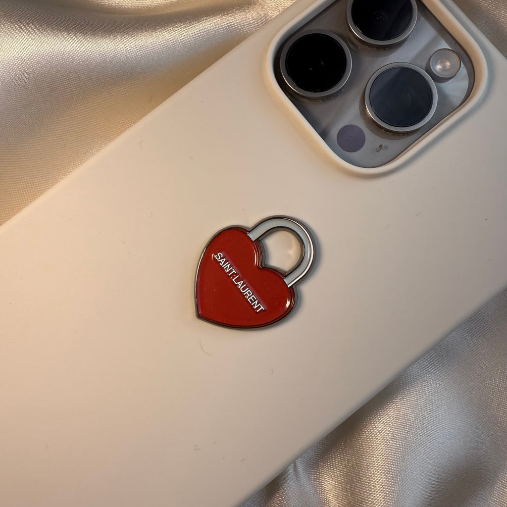 Heart Lock - Metal Phone Sticker - CELLAIRÉE
